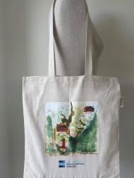 A Limited-Edition du Maurier Fowey Literary Festival Tote Bag featuring artwork by Louisa Amelia Albani